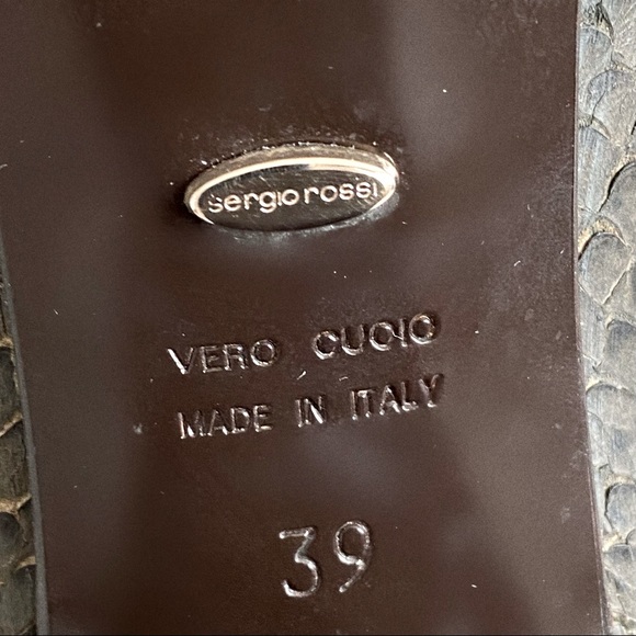 SERGIO ROSSI PYTHON BOOTS